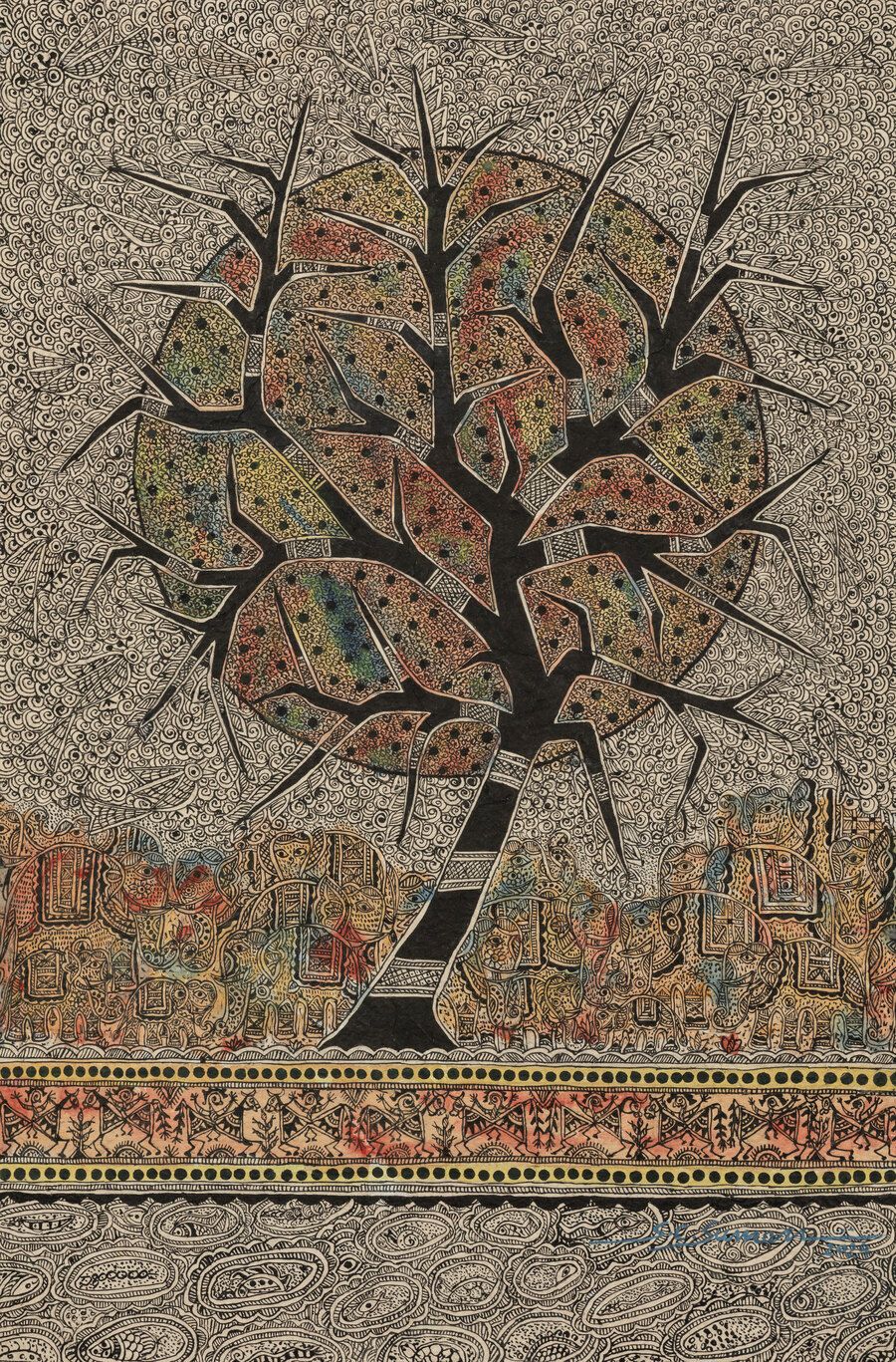 Tree of Life  II(Godna Style)