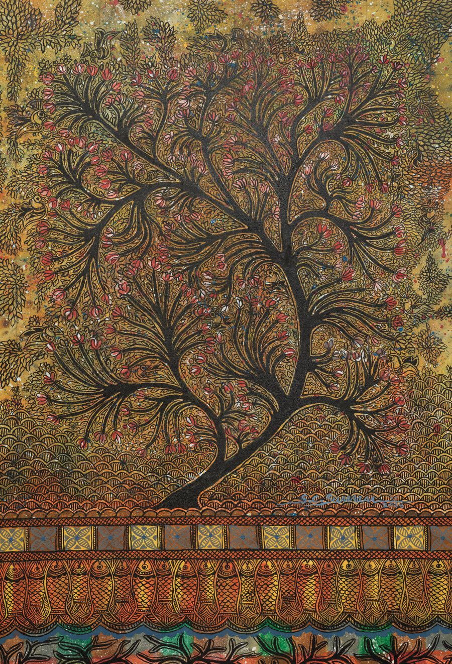 Tree of  Abundance (Godna Style)