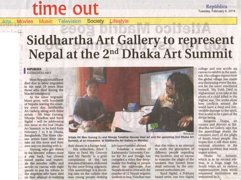 News Clippings from “Dhaka Art Summit”