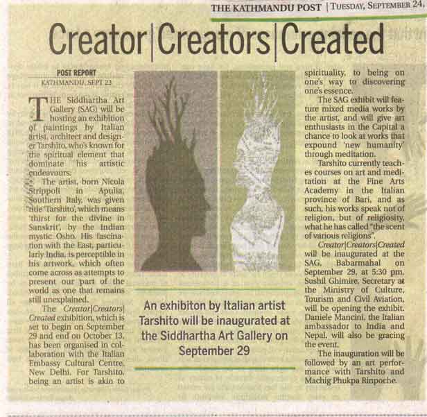 News Clippings from “Creator | Creatures | Created” by TARSHITO